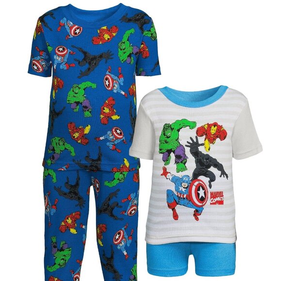 Marvel Toddler 4 Pc Pajama Set - Marvel Heroes, 2T- 5T, NWT - Picture 1 of 4